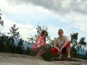 Asia i Tomek na skale Patelnia