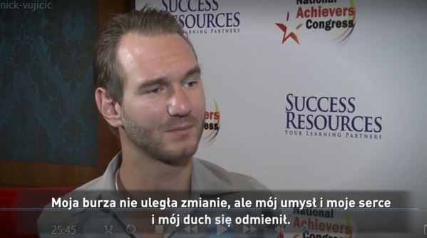 Wywiad z Nickiem Vujicicem z tłumaczeniem na język polski